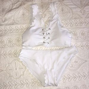 White Scalloped Bikini